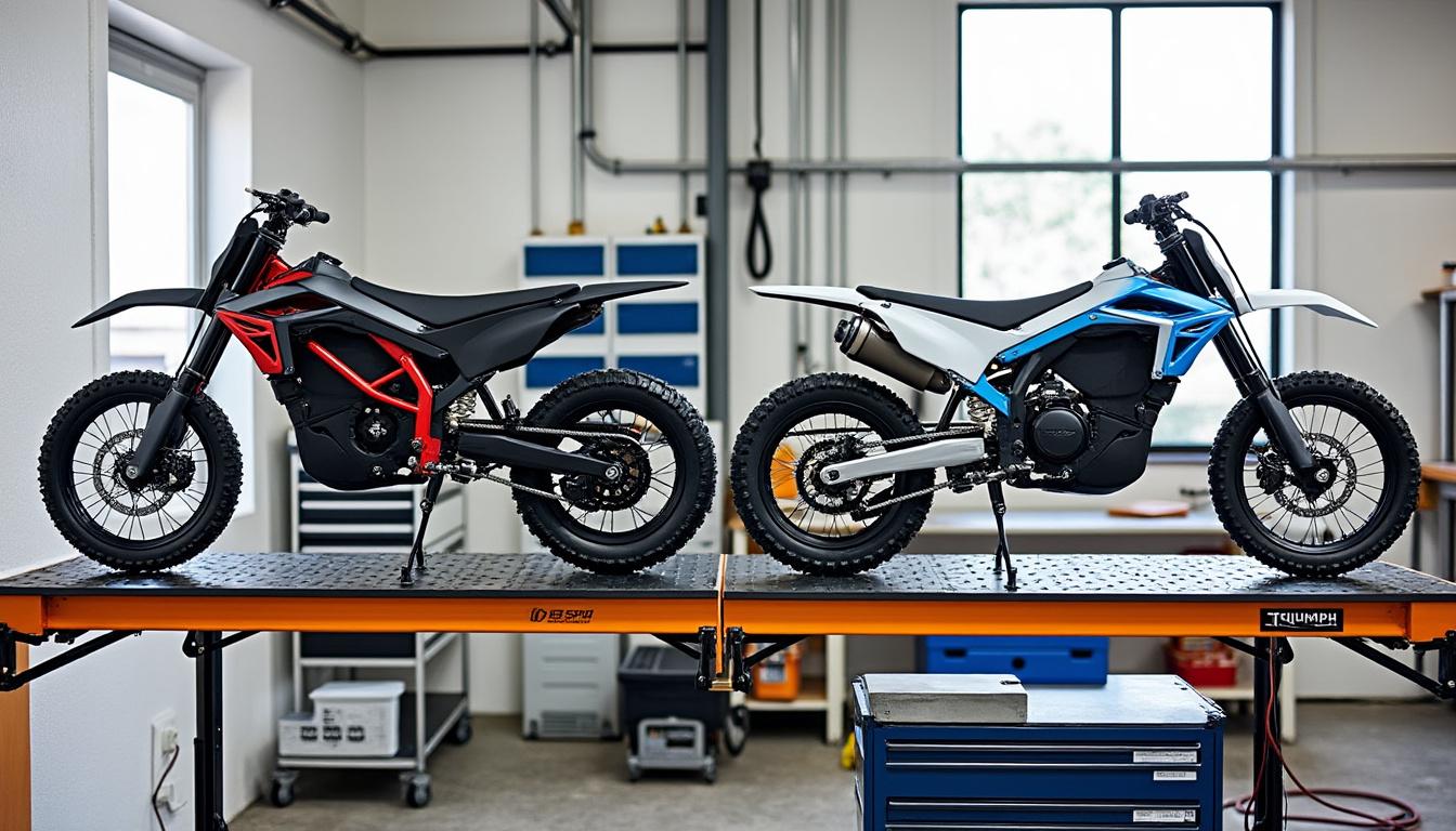 découvrez la moto trial électrique oset, une véritable révolution dans le monde du motocyclisme. alliant performance, respect de l'environnement et technologie de pointe, cette moto offre une expérience de conduite unique pour les passionnés d'aventure et de sensations fortes.