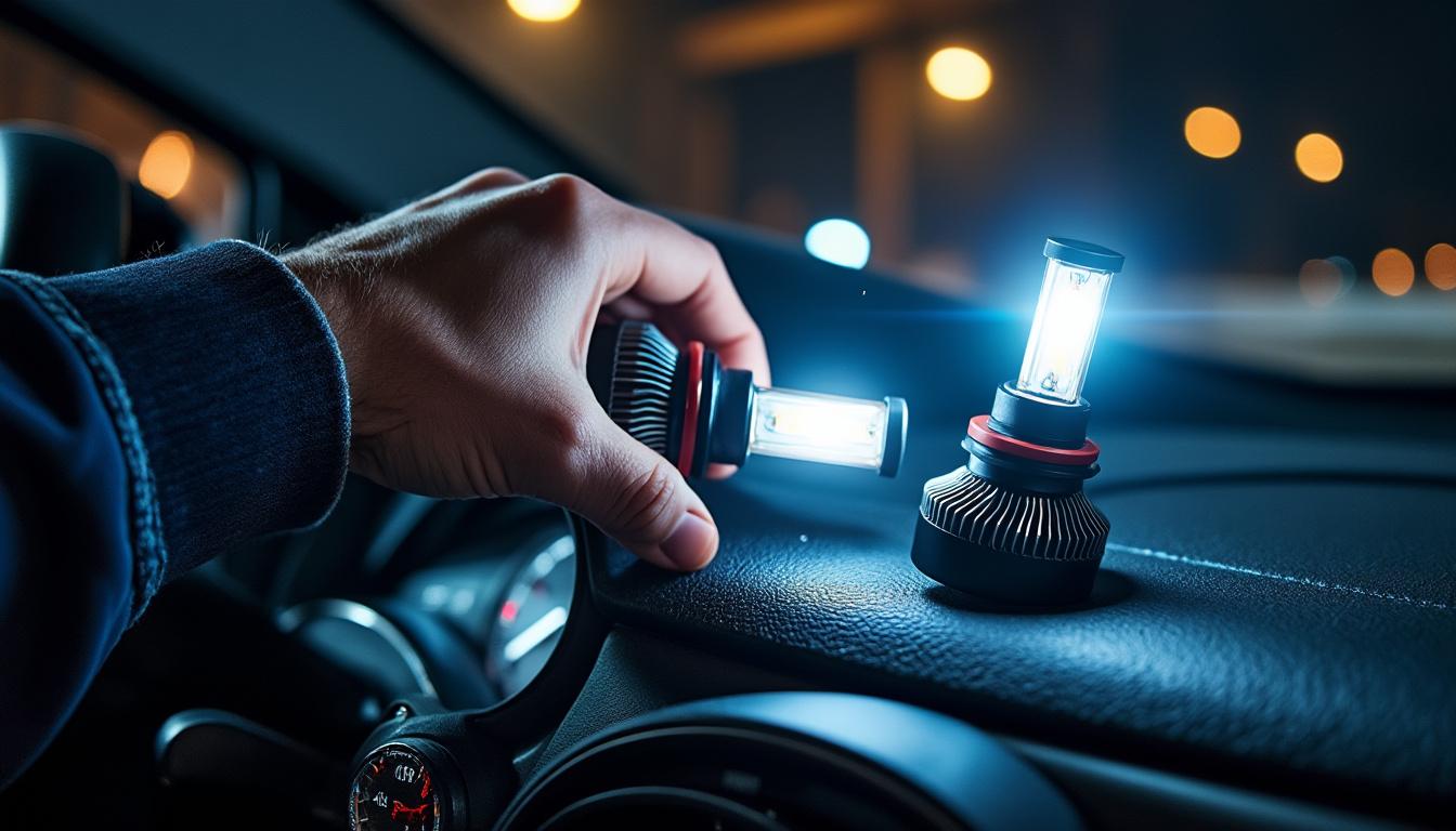 découvrez les 2 ampoules led révolutionnaires pour voiture qui transformeront votre expérience de conduite. dites adieu aux ampoules halogènes et profitez d'une luminosité supérieure, d'une durée de vie prolongée et d'un éclairage écoénergétique. améliorez votre sécurité sur la route avec ces solutions modernes et efficaces.