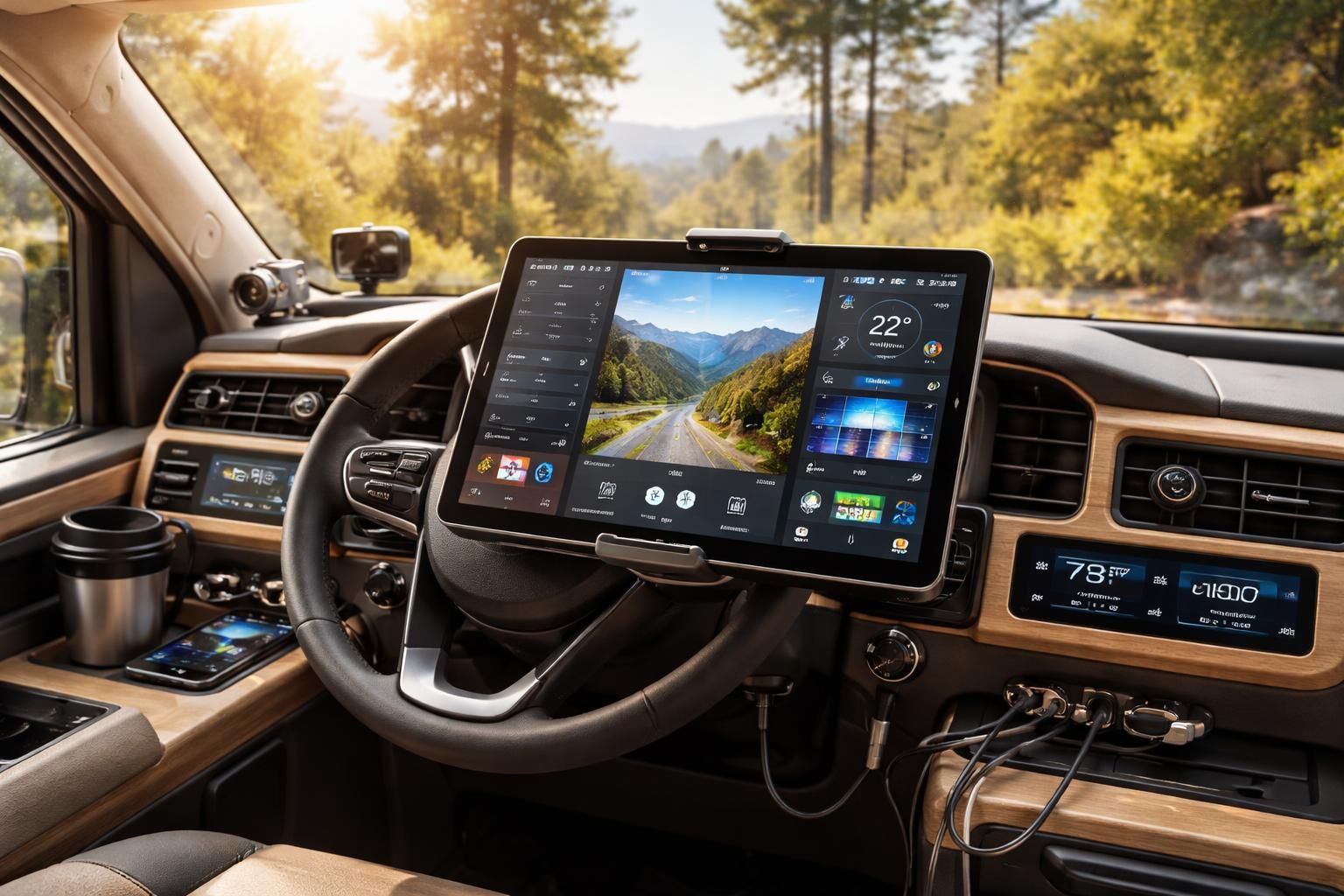 découvrez comment transformer votre tablette samsung galaxy tab en un cockpit vanlife pratique et fonctionnel avec ce guide de setup complet.