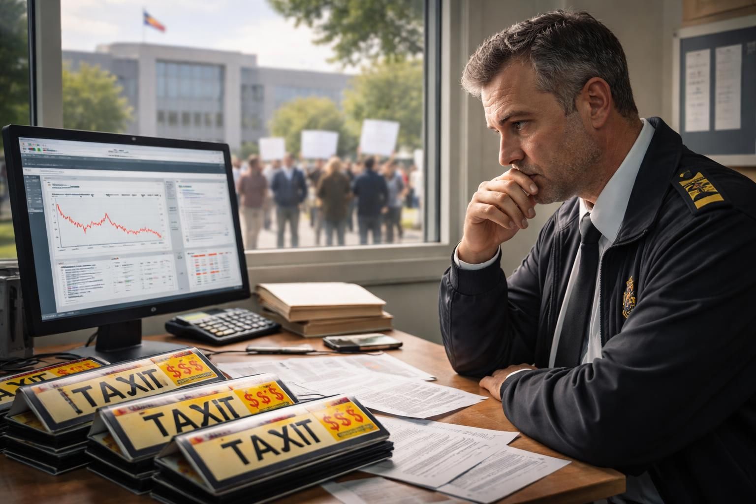 analyse des effets des politiques gouvernementales sur l'évolution des prix des licences de taxi, et leur influence sur le secteur du transport urbain.